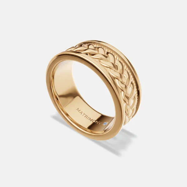 Argolla de él: Berenice, oro amarillo 9k