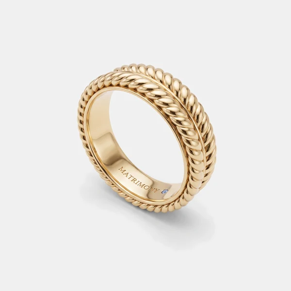 Argolla de él: Leonor, oro amarillo 9k