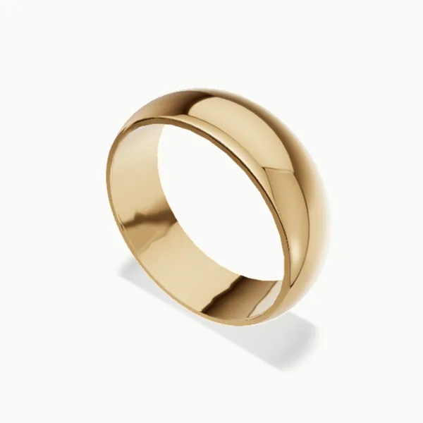 Las dos argollas: Clásica a tu medida, oro amarillo 14k