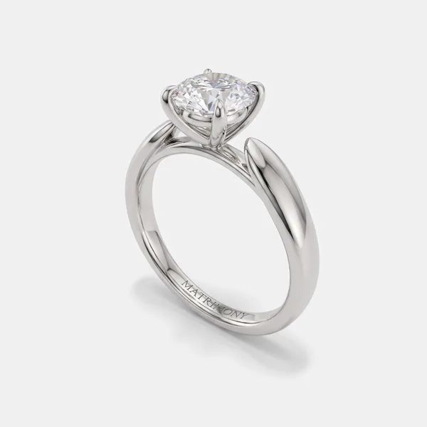 Aurelia, anillo de compromiso oro blanco 9k · circonia 1.0 ct