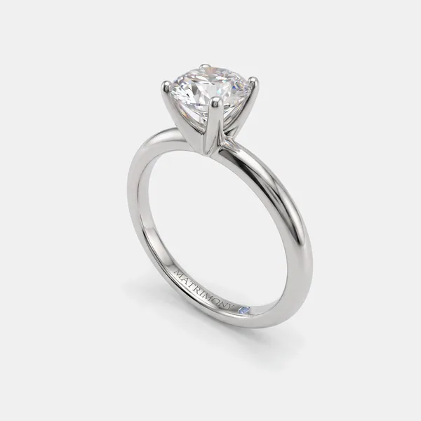 Liliana, anillo de compromiso oro blanco 9k · circonia 1.0 ct