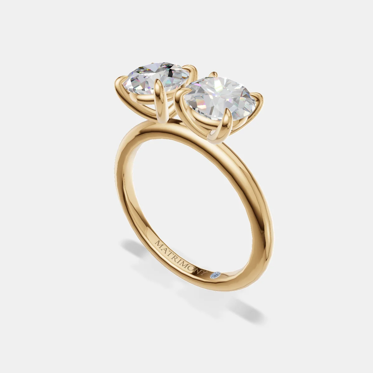 Anillo de compromiso Antonella en oro amarillo