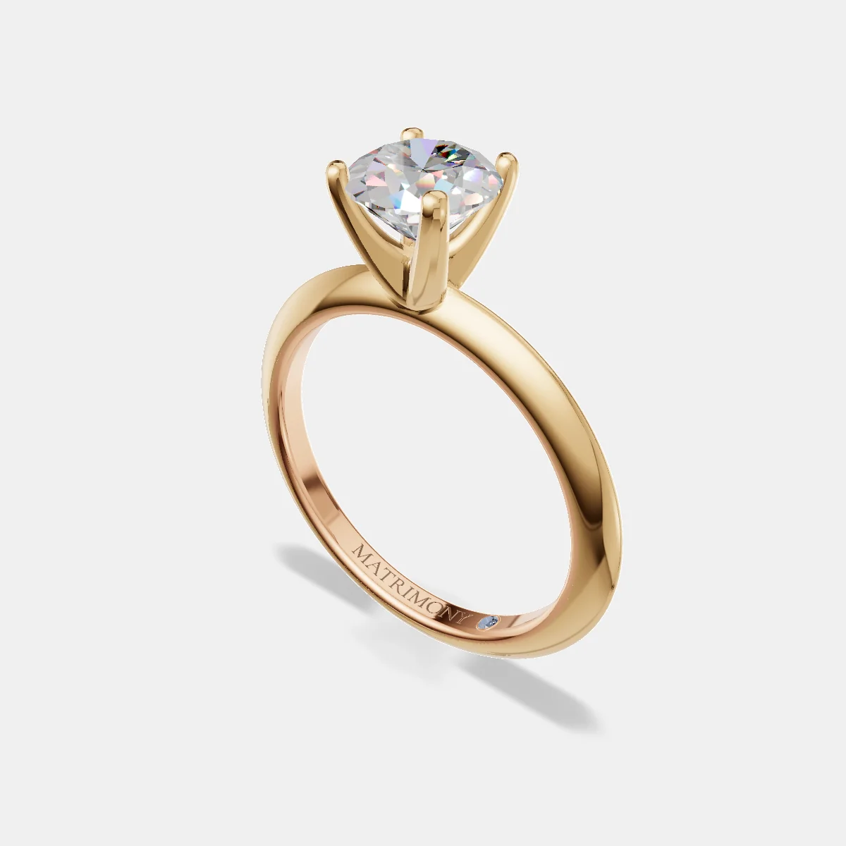 Anillo de compromiso Belén en oro amarillo