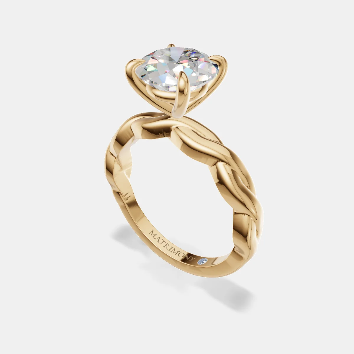 Anillo de compromiso Claudia en oro amarillo