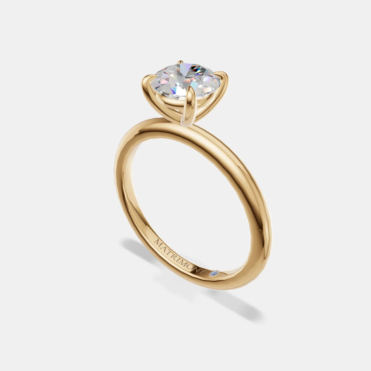 Anillo de compromiso Verónica en oro amarillo